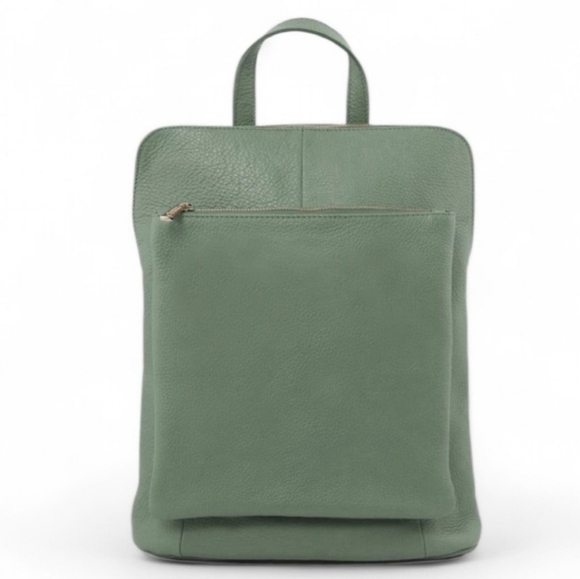 Borse In Pelle Convertible Shoulder/Crossbody/Backpack All in One Made in Italy - Picture 1 of 2